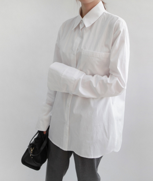 White Button-Down Shirt