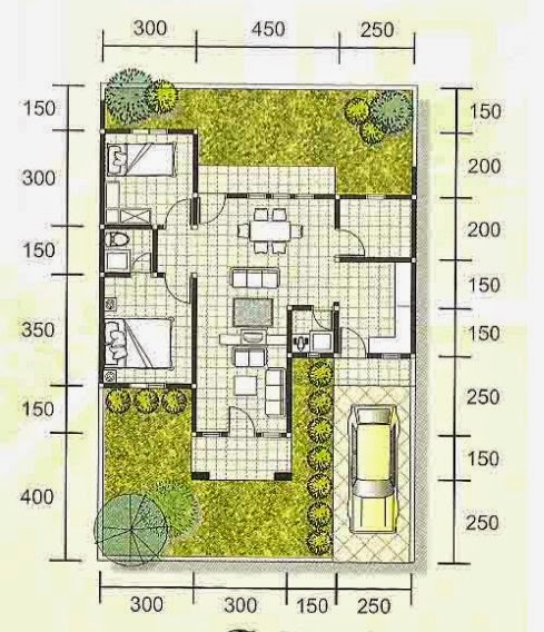 Denah Dan Model Rumah Minimalis Type  70  Terbaru 2019