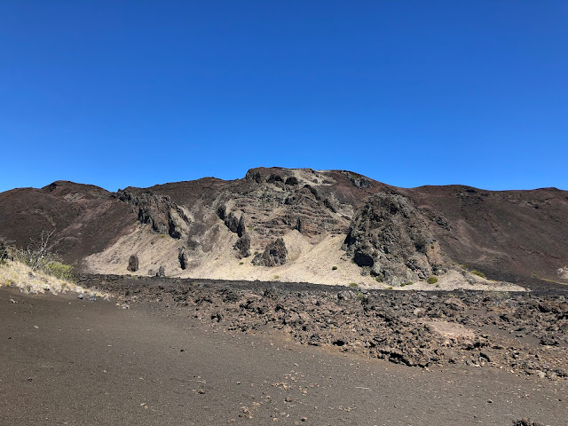 crater backpacking hiking lava