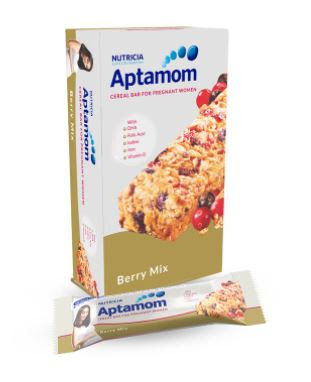 Nutricia Aptamom Prenatal Cereal Bar - Berry Mix