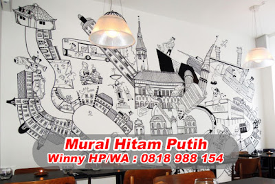 Jasa Mural Hitam Putih Terbaik