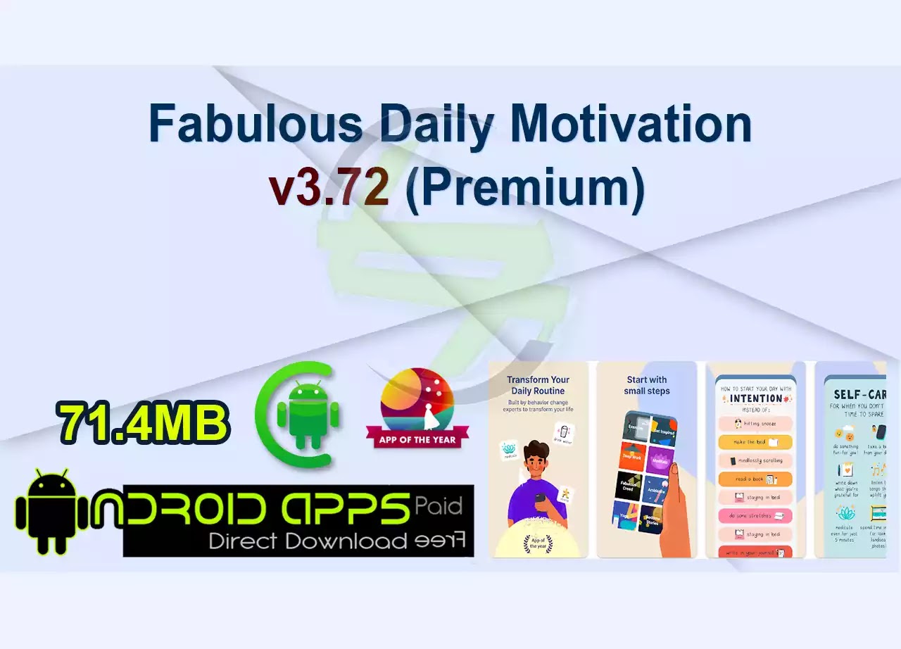 Fabulous: Daily Motivation v3.72 (Premium)