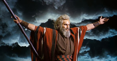 Ten Commandments Moses and staff part the ocean & empty the hallways!