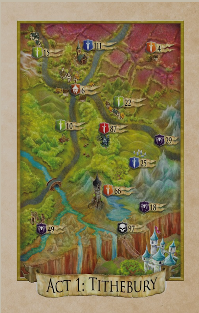 Map of Destiny Quest : The Legion of Shadow