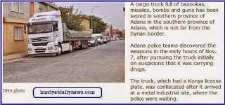 Truck full of heavy weapons seized
