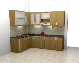 Kitchen Set Lemari Dapur Lengkap Dengan Kompor Tanam Dan Cooker Hood - Semarang Furniture