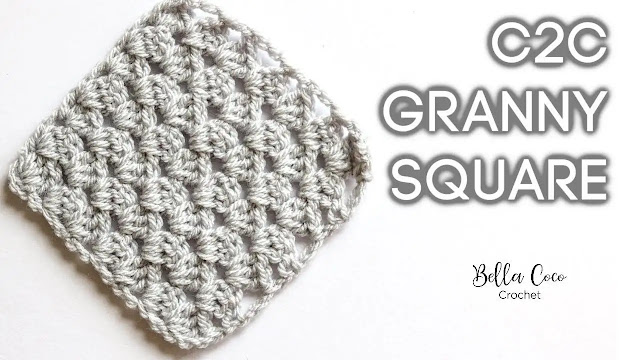 Motivo o Granny C2C Tejido a Crochet