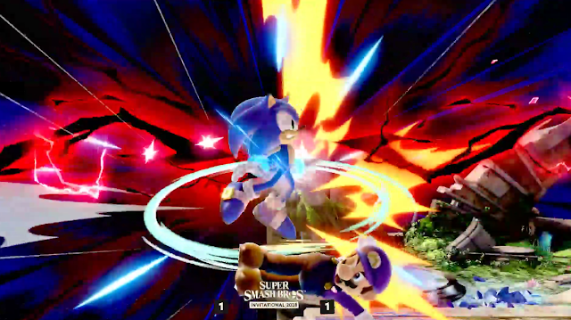 Super Smash Bros. Ultimate last hit cutscene Mario back-air Sonic Invitational ZeRo MKLeo