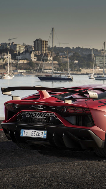 Lamborghini Aventardor SVJ Rear HD