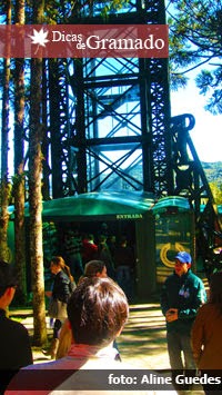 Entrada do elevador da Torre do Parque do Caracol - Canela/RS