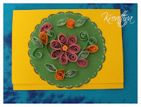 Invito o biglietto d'auguri in quilling