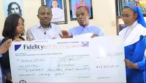 Rev. Fr. Mbaka Pays Hospital Bills Of Patients Worth Over N18.8 Million (Photos, Video)