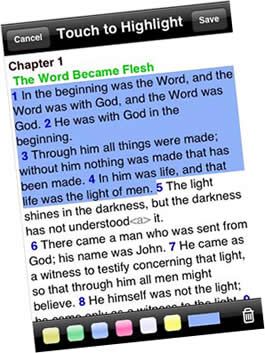Free bible on iPhone - AcroBible