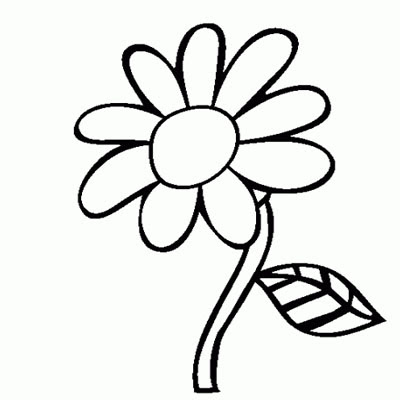  Gambar  Bunga Kartun  Hitam  Putih  Untuk Mewarna Aneka 