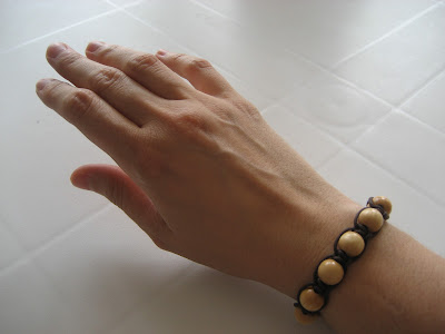 Pulsera de macramé y cuentas/ beaded wrap bracelet / bracelet macrame