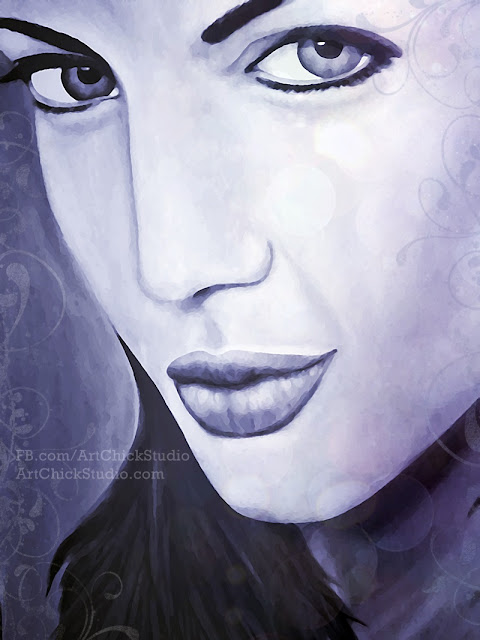 Angelina Jolie Digital Art