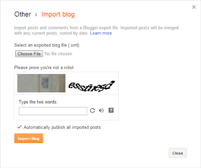 impor blog di blogspot