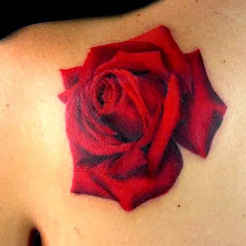 Gambar tato bunga mawar yang cocok untuk wanita