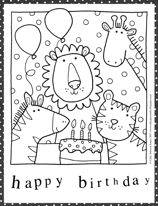 Coloring Sheets Birthday 8