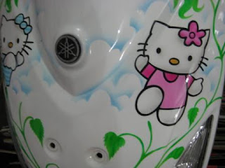 contoh modifikasi mio hello kitty