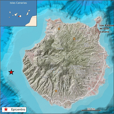 Se  siente un terremoto en La Aldea de San Nicolás, isla de Gran Canaria