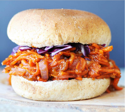 Shredded Pulled BBQ carrots #vegetarian