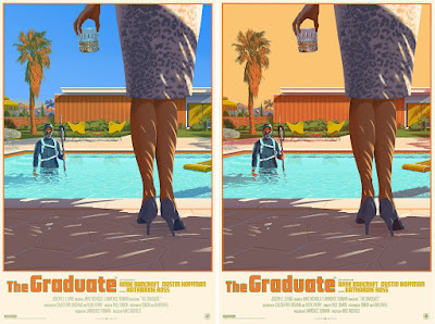 The Graduate Movie Poster Screen Print by Laurent Durieux x Nautilus Art Prints