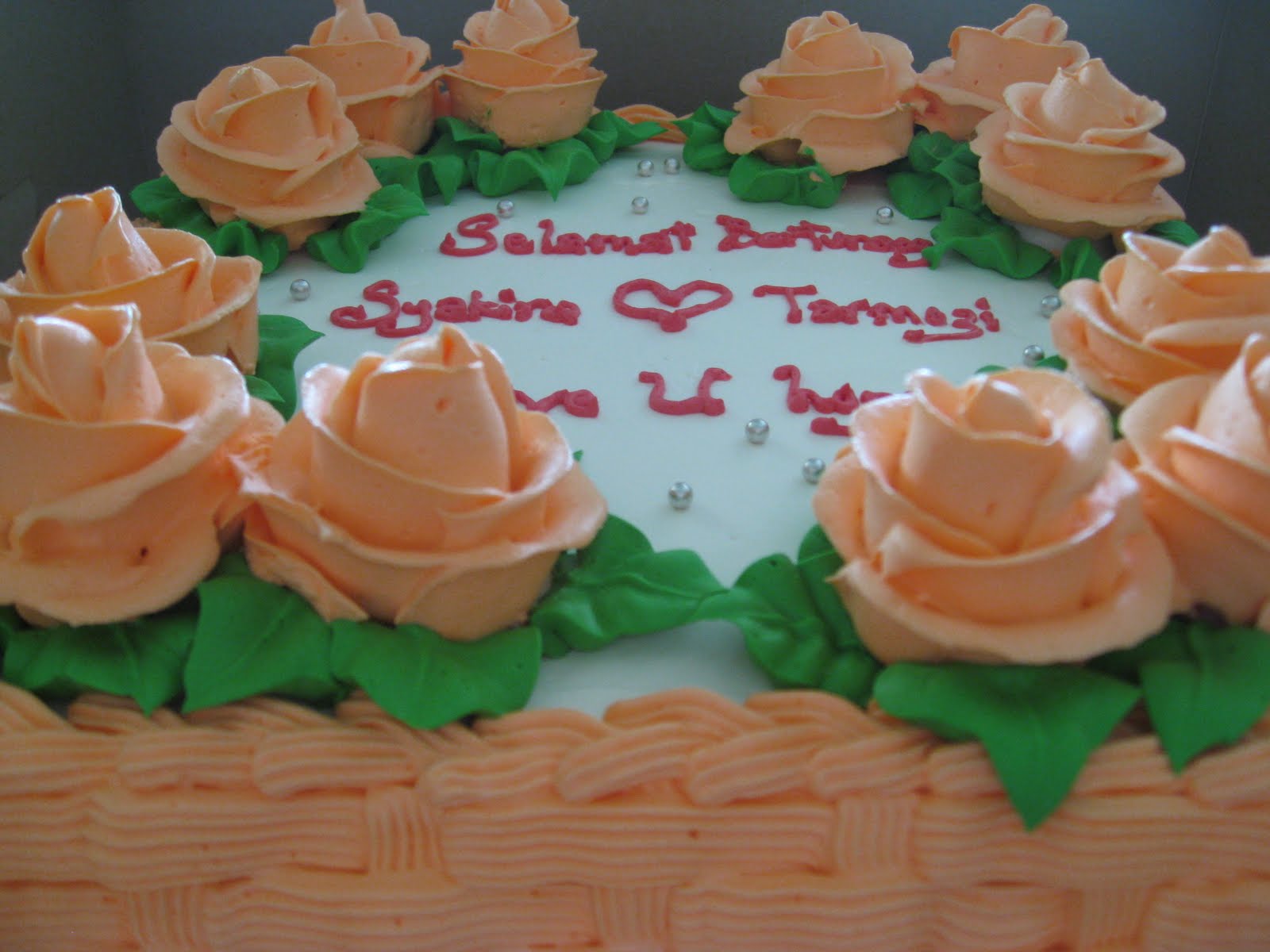 .: Kek Orange Peach Untuk Hantaran