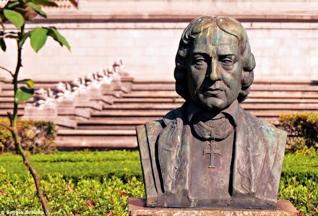 Close-up do Busto de José Bonifácio exposto no Museu Paulista Bairro do Ipiranga