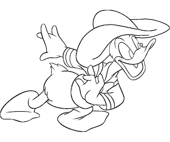#2 Donald Duck Coloring Page