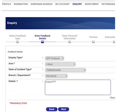 Cara Kemaskini Jumlah Pengeluaran i-Sinar KWSP Online Melalui i-Akaun