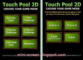 Free Touch Pool 2D Game Modes