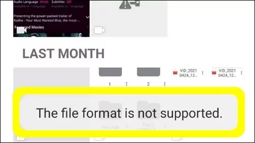 Whatsapp Video Not Select to Send Problem or The File Format is Not Supported Problem Solved