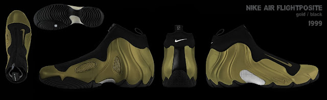 Nike Air Flightposite gold/black