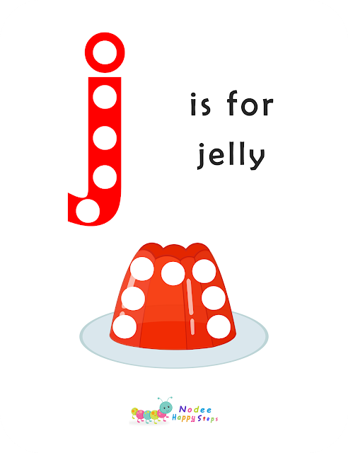 Do A Dot and Tracing Lowercase letter Preschool Worksheet - Letter j