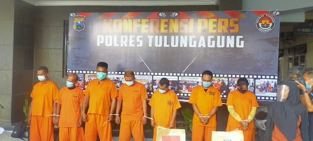 Ungkap Kasus Bulan Februari Hingga Maret 2021, Polres Tulungagung Berhasil Tangkap 7 Tersangka