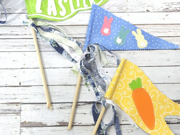 DIY Easter Pennant Flag 