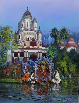 DAKSHINESWAR KALI painting Bijay Biswaal
