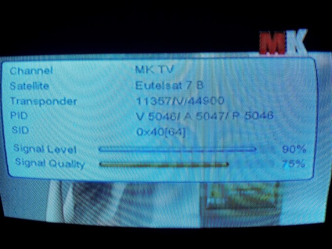 MK Tv started from Eutelsat 70 B.