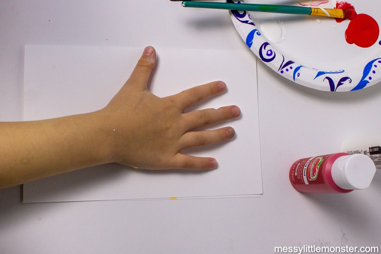 make a handprint