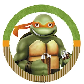 Ninja Turtles, Toppers or Free Printable Candy Bar Labels.