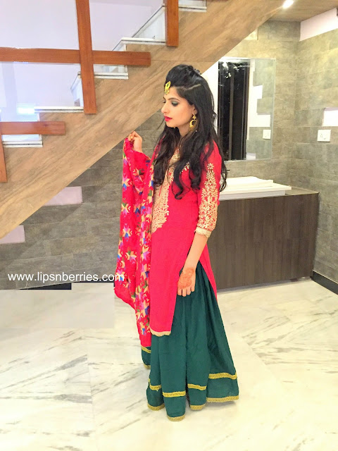 indian lady sangeet outfit