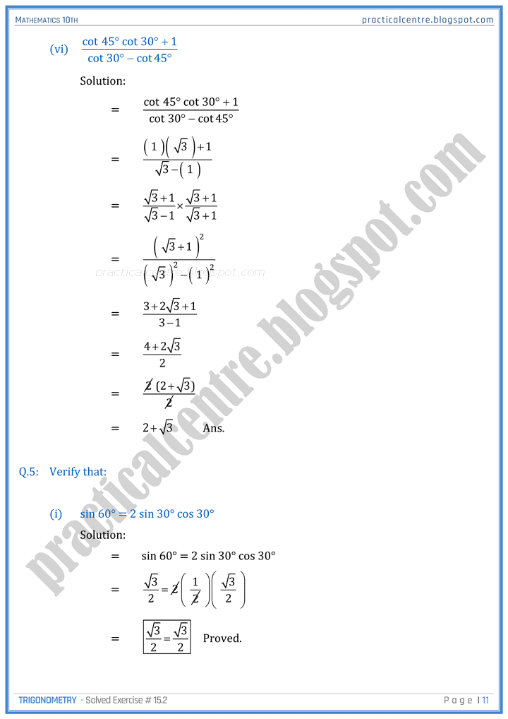 trigonometry-exercise-8-2-mathematics-10th