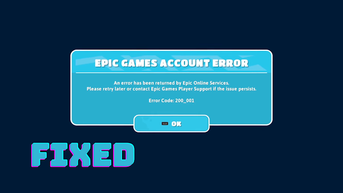 How to Fix Fall Guys Error Code 200_001 | Epic games account error