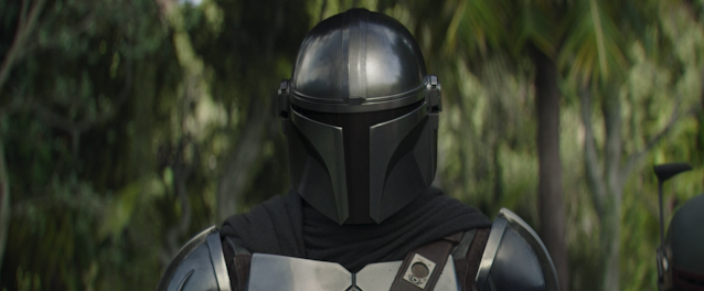 The Mandalorian With Helmet On Morak Star Wars Disney Plus