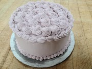 Strawberry Cake with Blueberry Cream