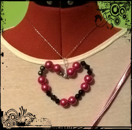 DIY Beaded Heart Necklace