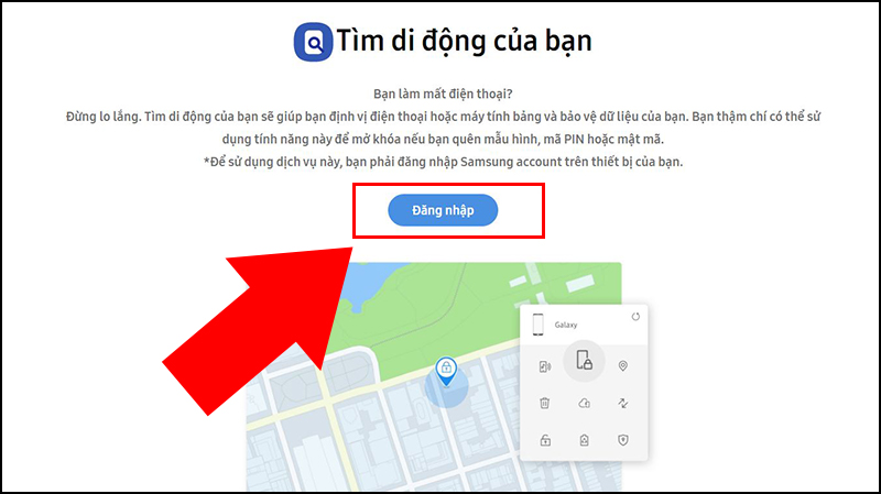 Bước 1: Dùng trình duyệt bất kỳ từ thiết bị khác truy cập vào Findmyphone