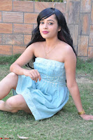 Sahana New cute Telugu Actress in Sky Blue Small Sleeveless Dress ~  Exclusive Galleries 059.jpg