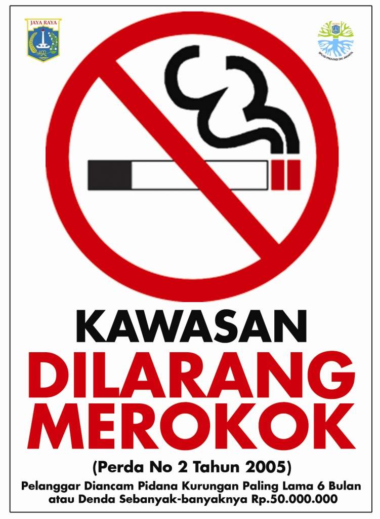 poster kampanye kawasan dilarang merokok